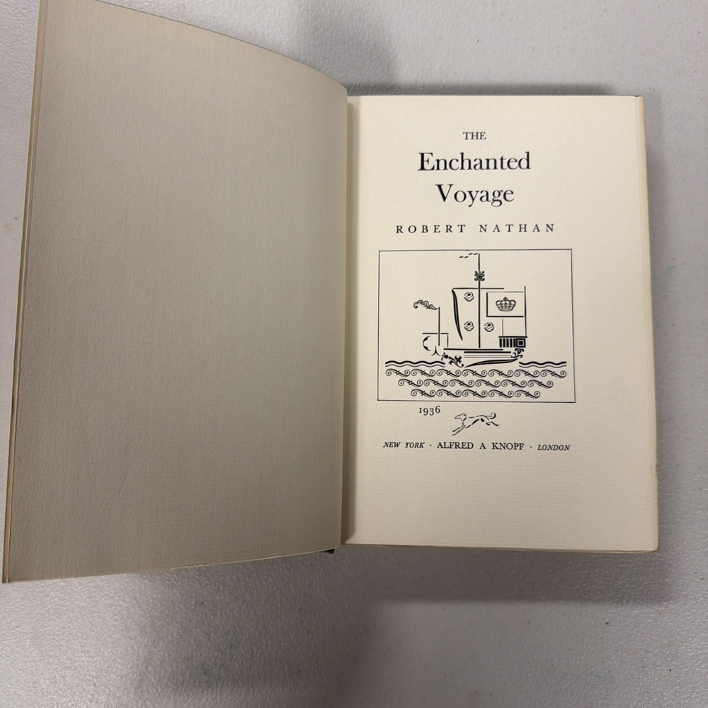 1936 copy of The Enchanted Voyage by Robert Nathan